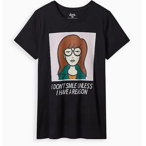 NWT TORRID CLASSIC CREW TEE - COTTON DARIA BLACK